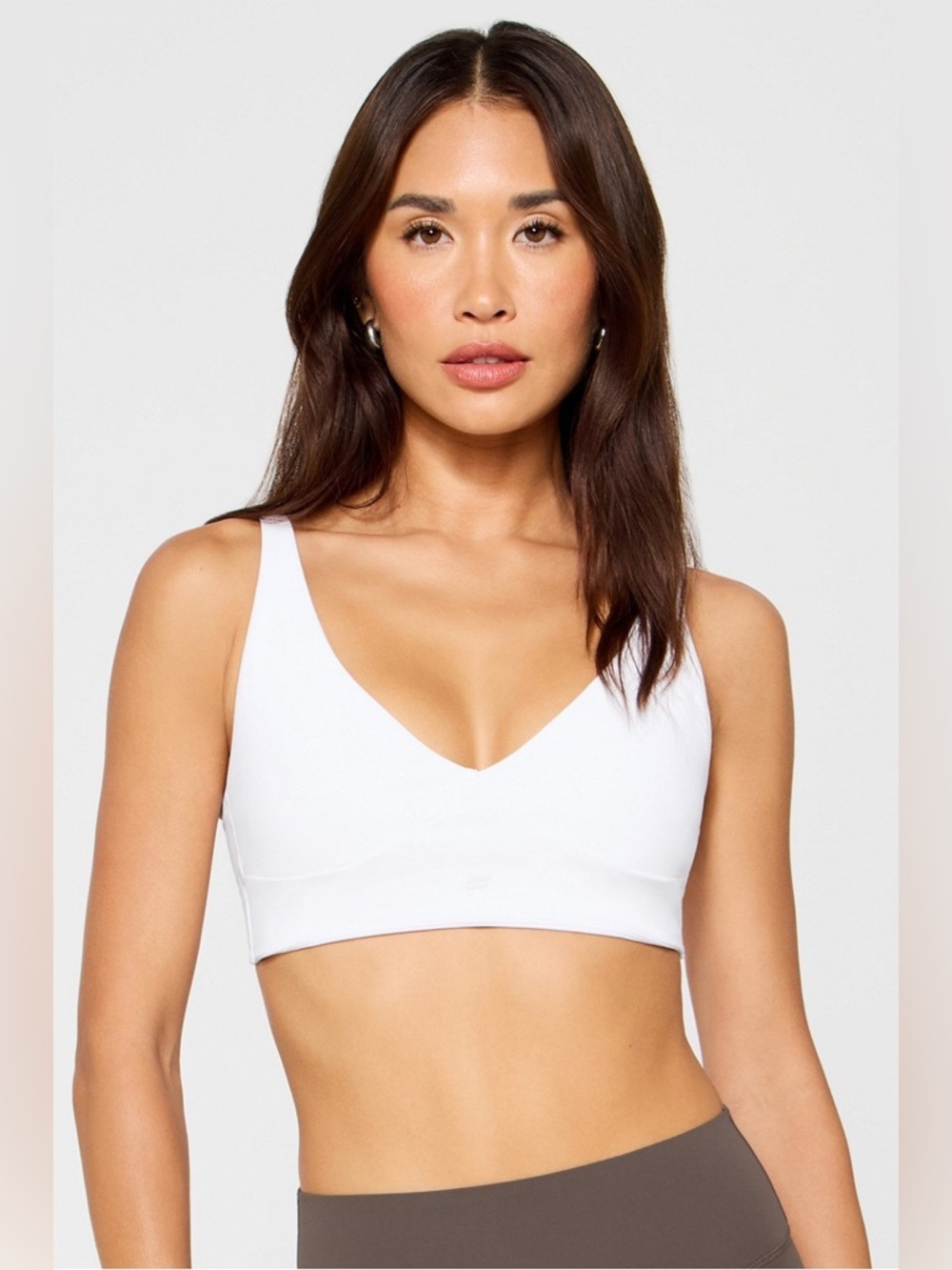 Women’s Fabletics PureLuxe Longline Low Impact Athletic Bra In White XXL NWT